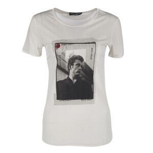 AUTHENTIC Dolce & Gabbana Punk James Dean 1954 Print Photo Square Men’s T-Shirt